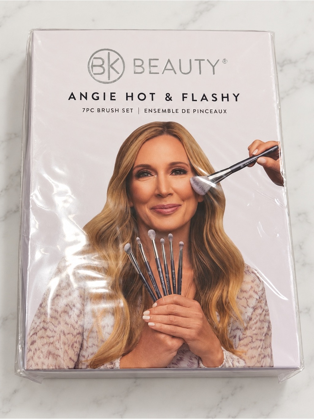 BK Beauty Angie Hot & Flashy Vegan Cruelty-Free 7PC Brush Set Black